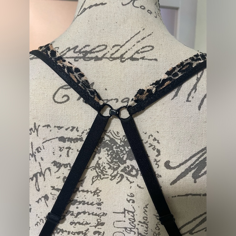 Victoria's Secret Tan and Black Leopard Print Bralette - Picture 4 of 8